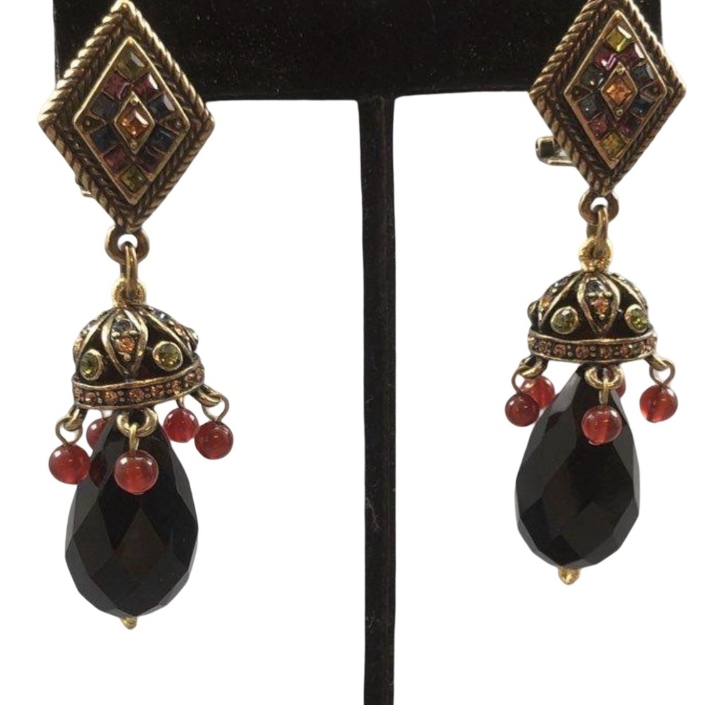 Heidi Daus Rhinestone Omega Clip Earrings - Picture 3 of 4